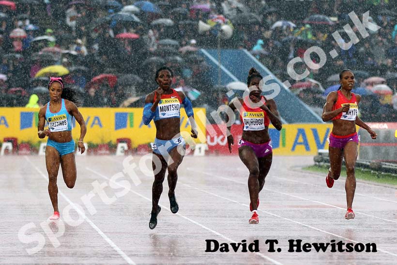 Christine Ohuruogu wins the 400 metres, 2012 Samsung Diamond League, Crystal Palace, London.